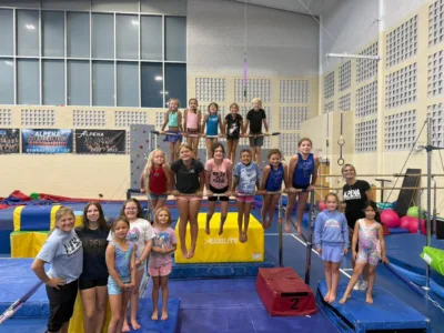 Gymnastics training